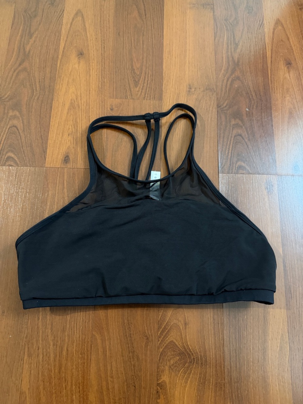 lululemon athletica Black High-Neck Strappy Sports Bra